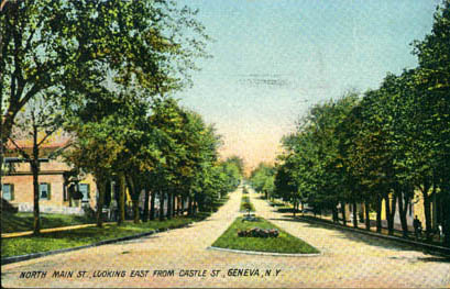 North Main Street Looking East From Castle