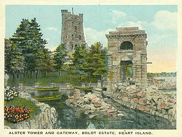 Alster Tower and Gateway, Boldt Estate, Heart Island