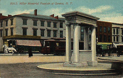 Miller Memorial Fountain at Geneva, NY