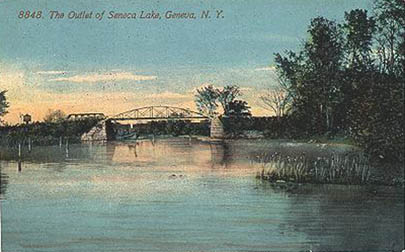 The Outlet of Seneca Lake, Geneva, NY