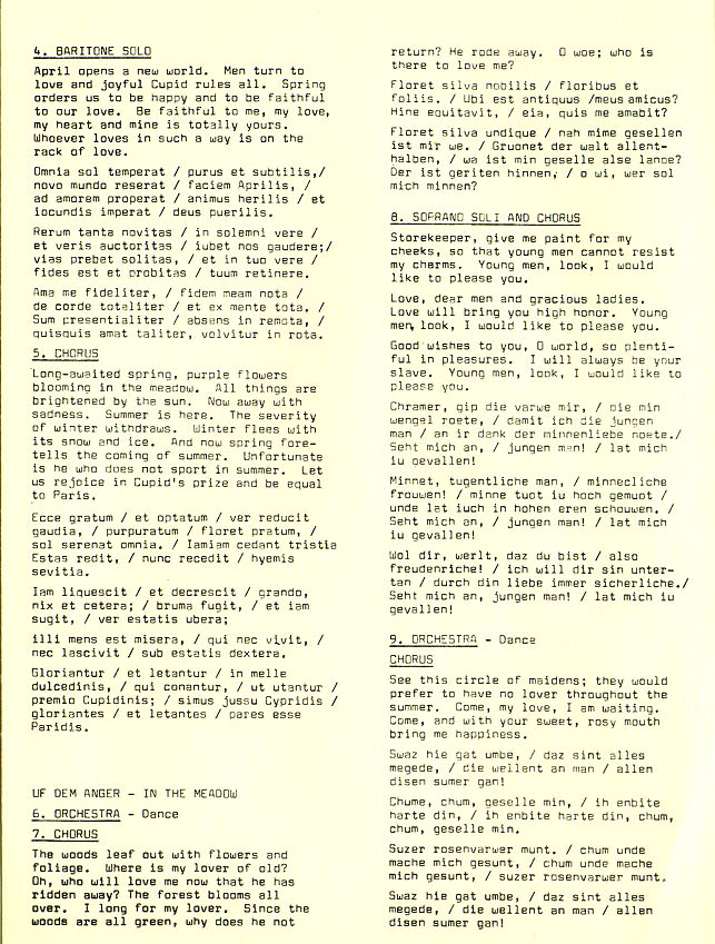 Spring Concert, April 11, 1961